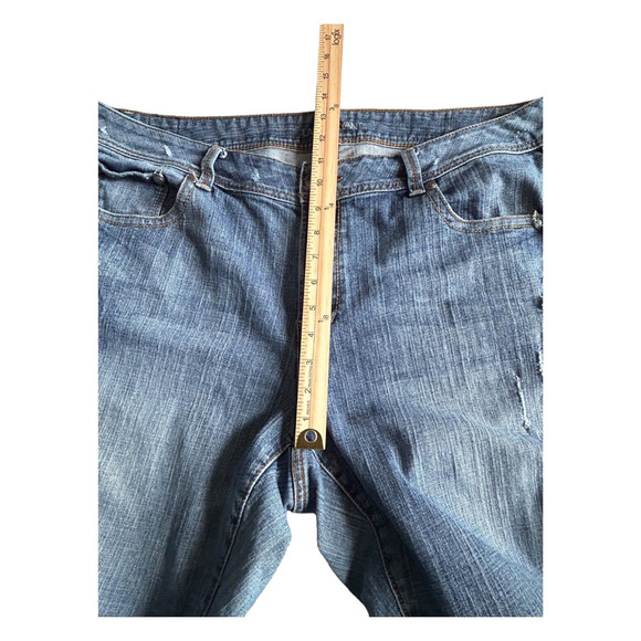 Lane Bryant Jeans Womens Size 22 Straight Leg Light Wash Tapered High Rise Denim - Picture 12 of 15